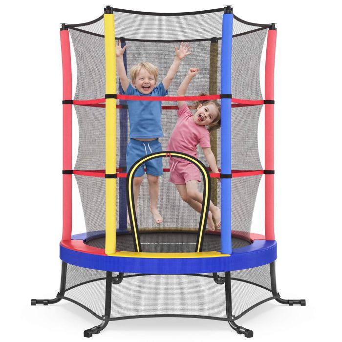 ARCORI 6 ft Kids Trampoline with Enclosure - Multicolour