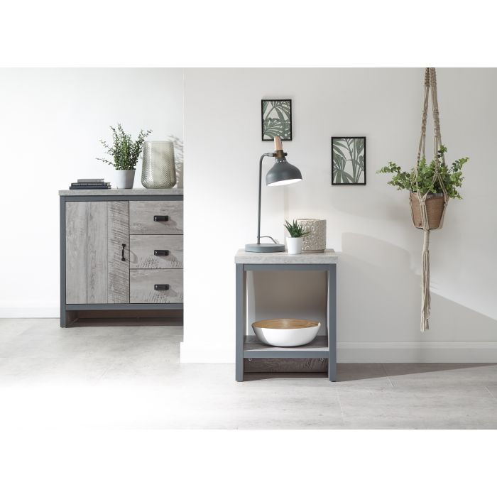 Boston Simple Lamp Table Grey