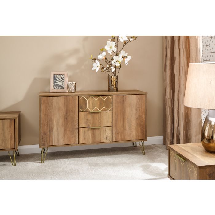 Orleans 2 Door 3 Drawer Cabinet - Mango