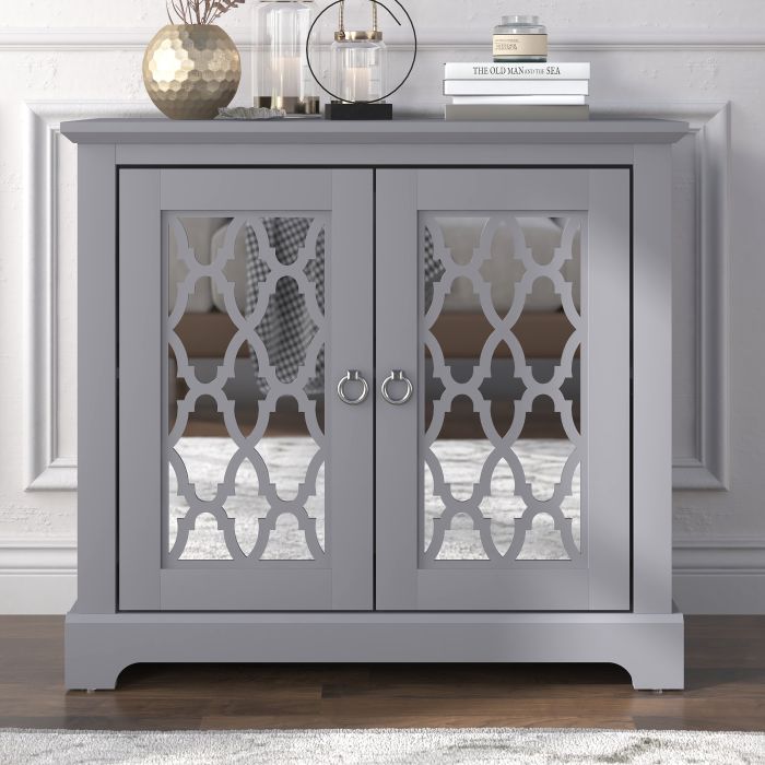 Honiton Durable and High Quality Material 2 Door Sideboard - Grey