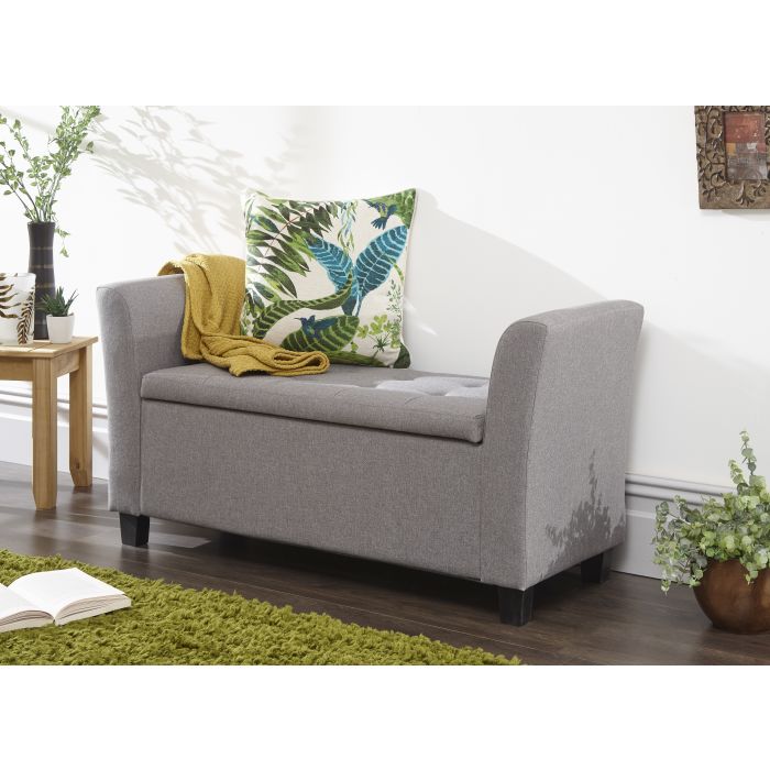Verona Window Seat Grey Fabric