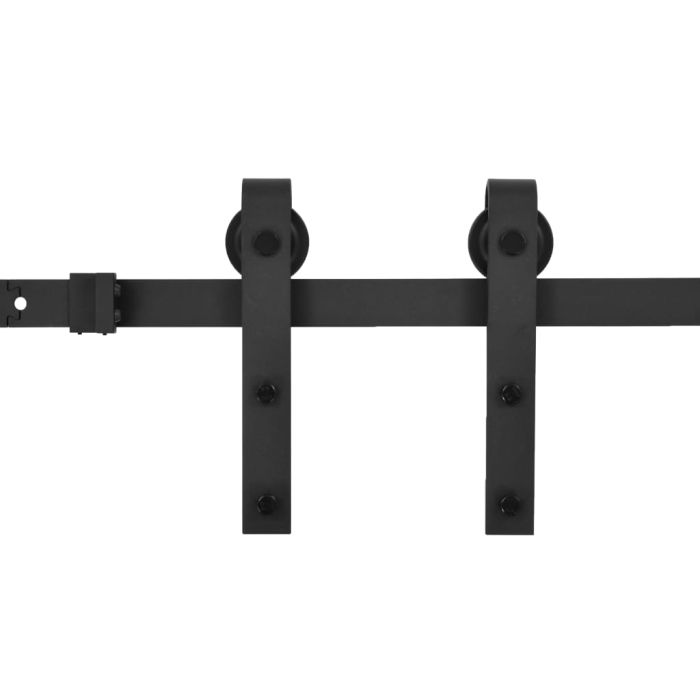 Sliding Door Hardware Kit 183cm Steel Black