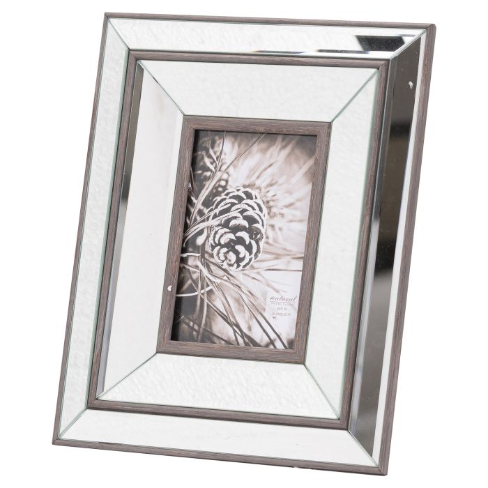 Tristan Mirror And Wood 4X6 Frame - Brown