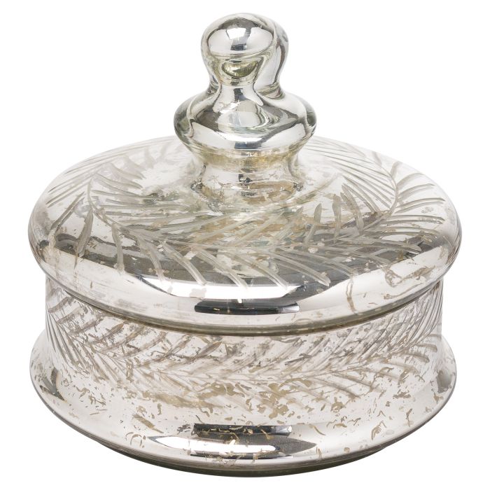 Silver Foil Effect Trinket Jar - Large