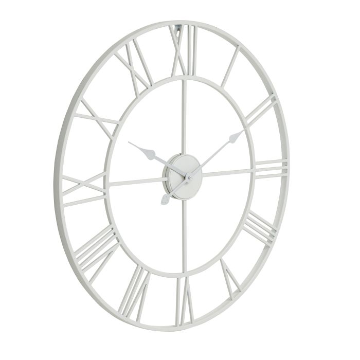 Skeleton Wall Clock - White