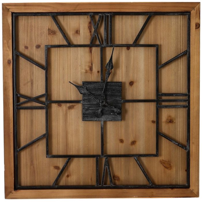 Michael Square Large Wooden Wall Clock