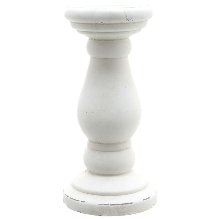 Ceramic Candle Holder - Matt White