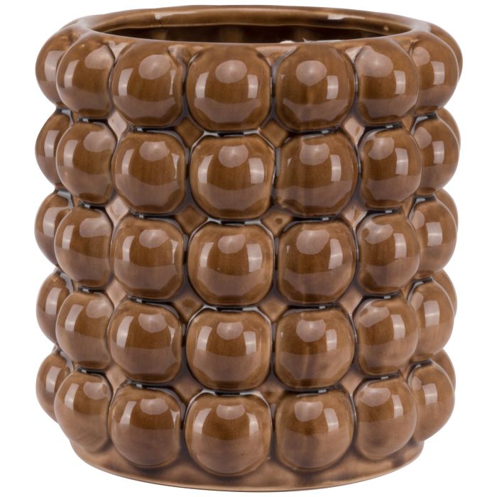 Owen Collection Large Bubble Planter - Caramel