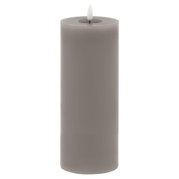 Delux Collection Melt Effect 3.5x9 LED Wax Candle - Grey