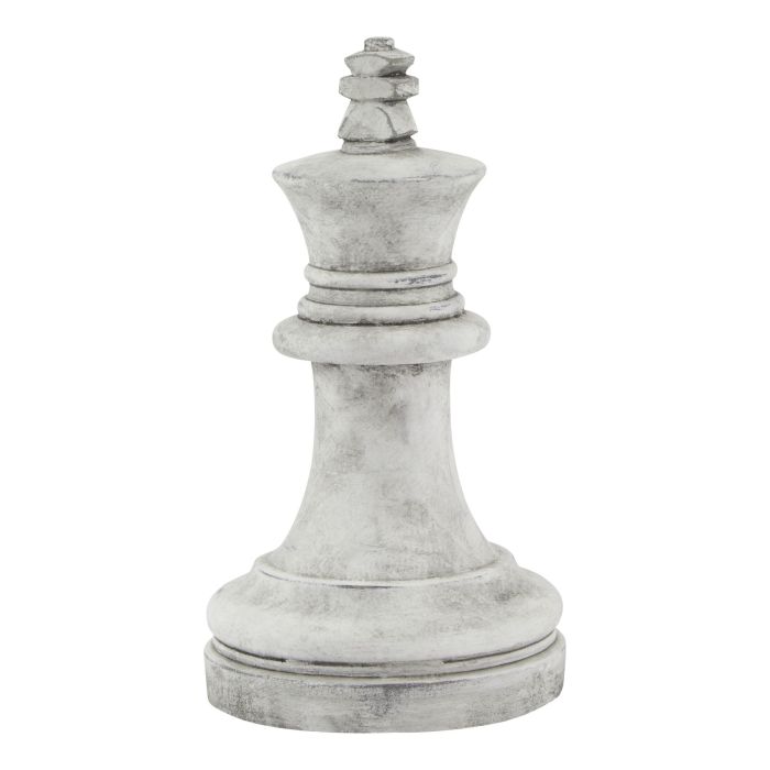 King Chess Piece - Grey