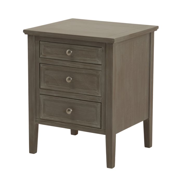 SOAUMI Three Drawer Bedside Table