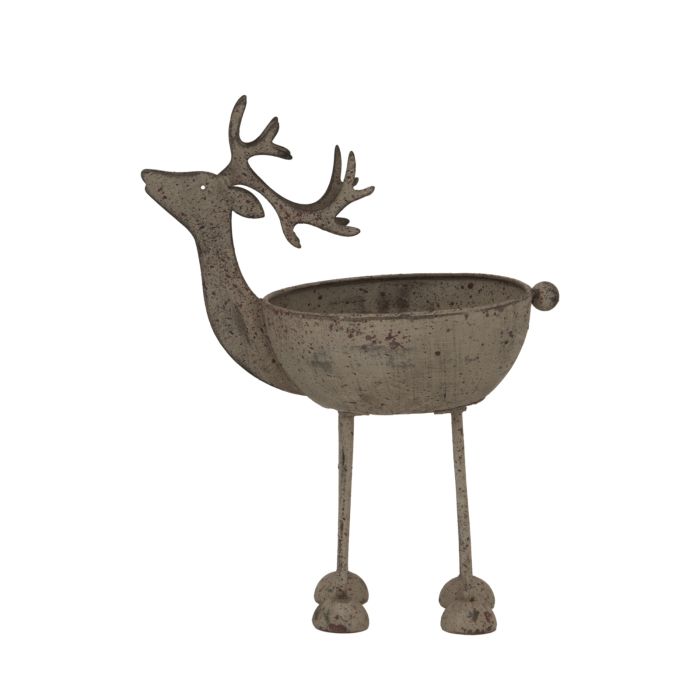 Rusto Metal Reindeer Bowl