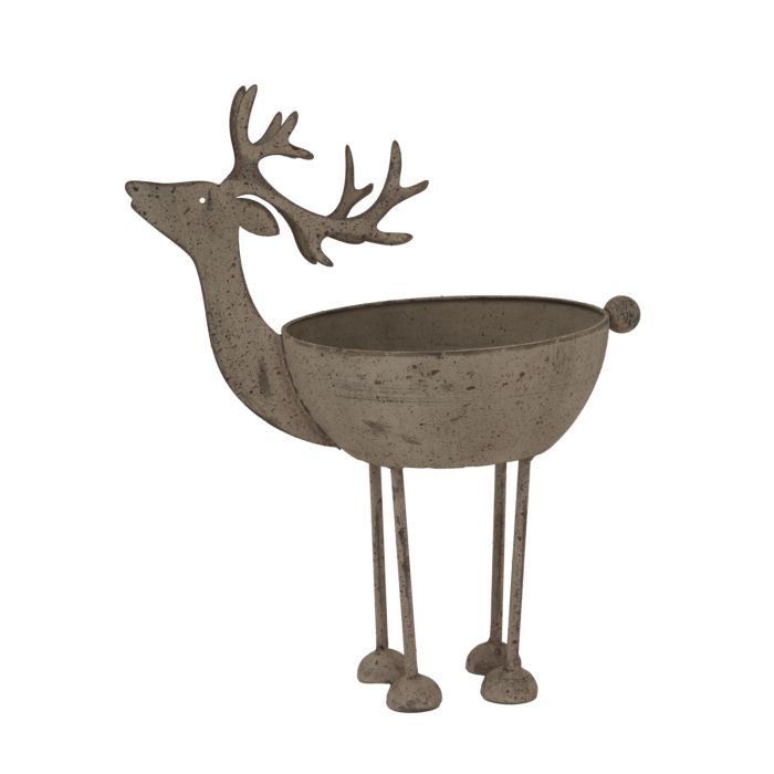 Rusto Metal Reindeer Bowl - Large