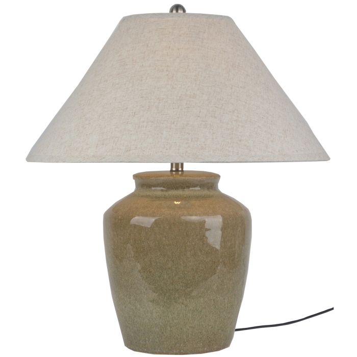 Mottura Ceramic Table Lamp With Linen Shade