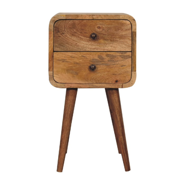 Bedside Table - TINY Nightstand Oak 30cm