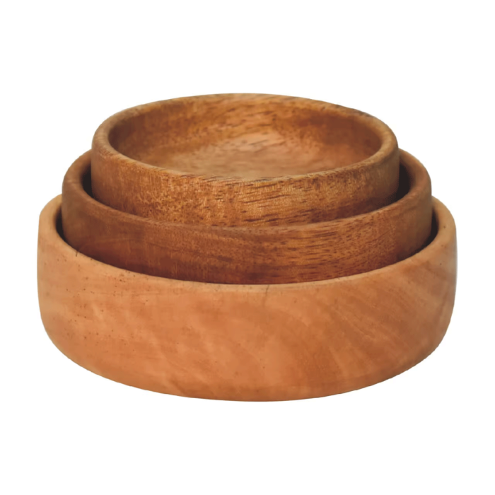 Nutri Harvest Fruit Bowl Set of 3 - Wood