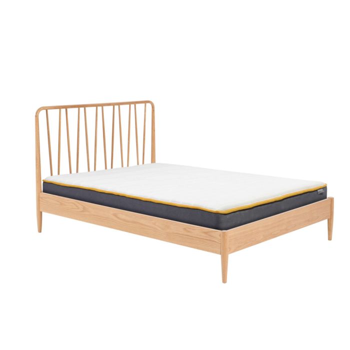 Rustic Jesper Oak Bed - Super King Size