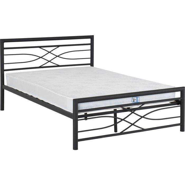 Kelly 5ft Kingsize Bed - Black
