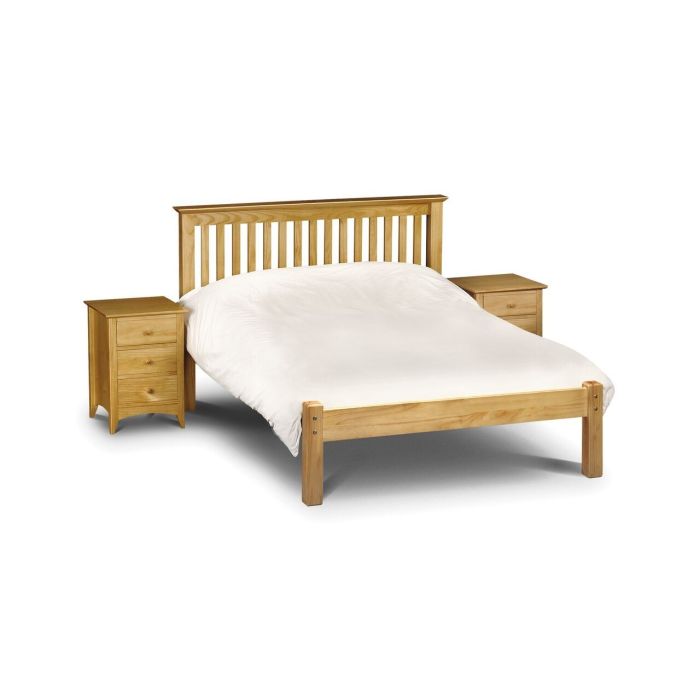 Barcelona White or Pine LFE Bed Frame-Double 4ft6 - Antique Pine