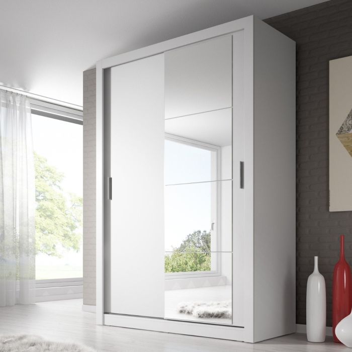 Artimas IV Sliding Door Wardrobe 150cm - White Matt