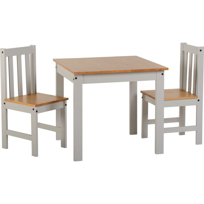 Ludlow 1+2 Dining Set - Grey Oak Lacquer