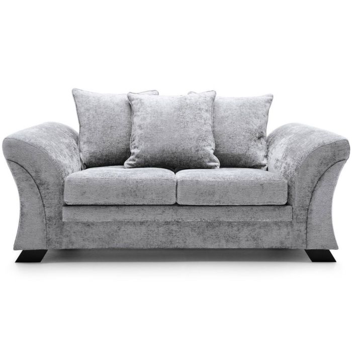 Lloyd Crushed Chenille 2 Seater - Light Grey