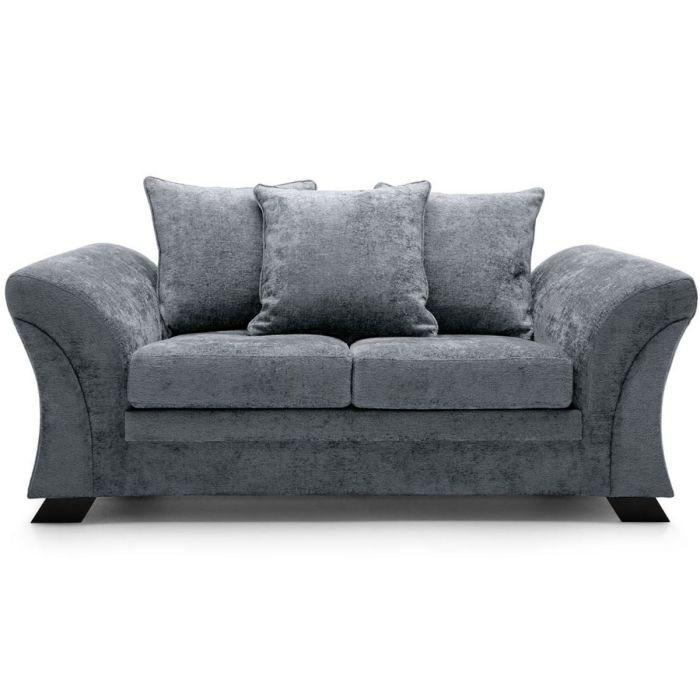 Lloyd Crushed Chenille 2 Seater - Dark Grey