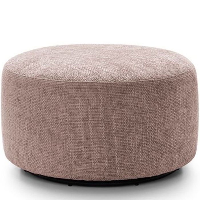 Zazzles Smart Linen Swivel Footstool - Woodrose
