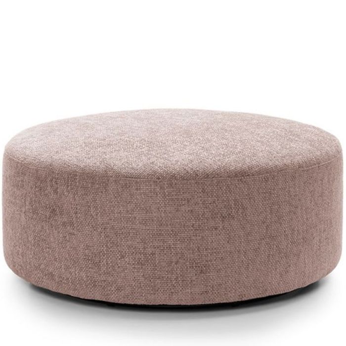 Zazzles Smart Linen Large Swivel Footstool - Woodrose