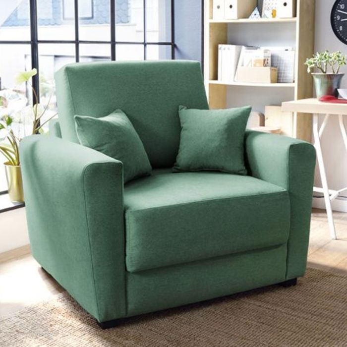 Alexander Velvet Single Sofabed - Forest Green
