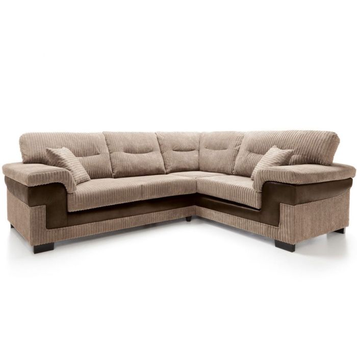 Nathaniel Corner Sofa - Right Arm Brown