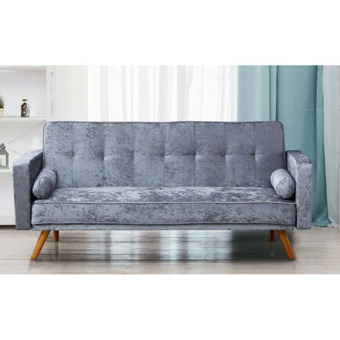 Stylish Crushed Velvet 3 Seater Sofa Bed - 4 Colours