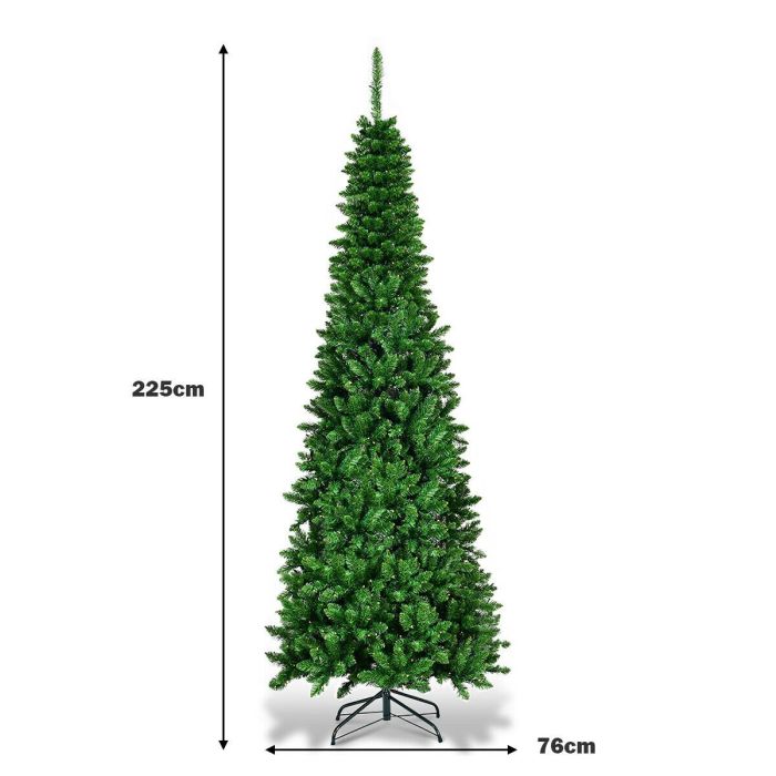 LED Pencil Christmas Tree - 7.5ft