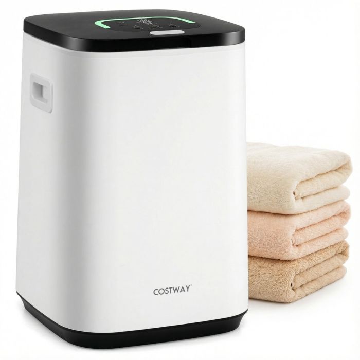 23L Towel Warmer Bucket Large Hot Towel Heater with Child Lock-White