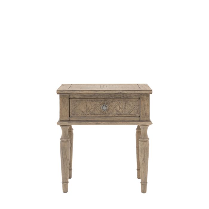 OAKLEIGH 1 Drawer Side Table - Oak