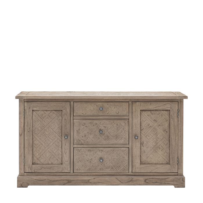 OAKLEIGH 2 Door 3 Drawer Sideboard - Oak