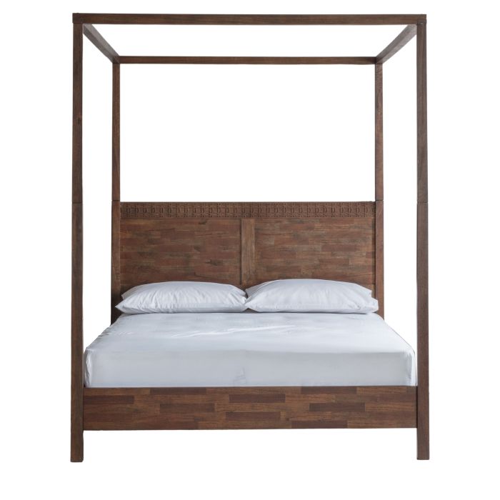 ASHWELL Kingsize Wooden Bedframe - Brown