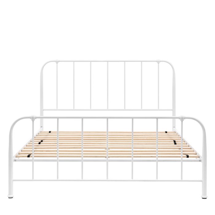 WINDLESHAM Kingsize Metal Bedframe - White