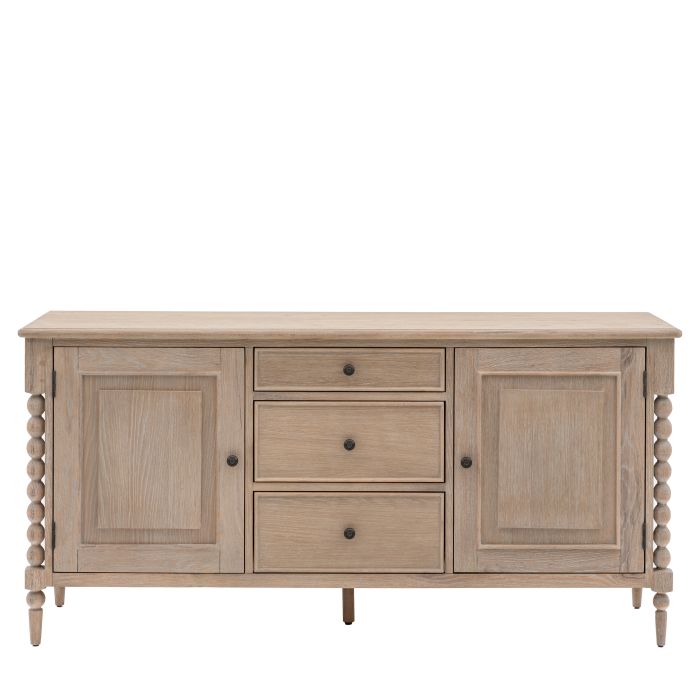 STONELEIGH 2 Door 3 Drawer Sideboard - Light Oak