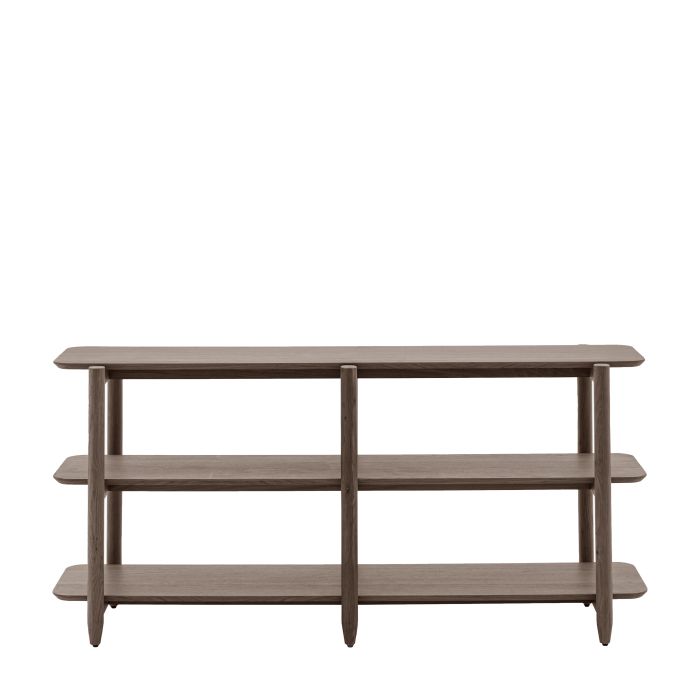 BANBURY Wide Open Display Rack - Dark Oak