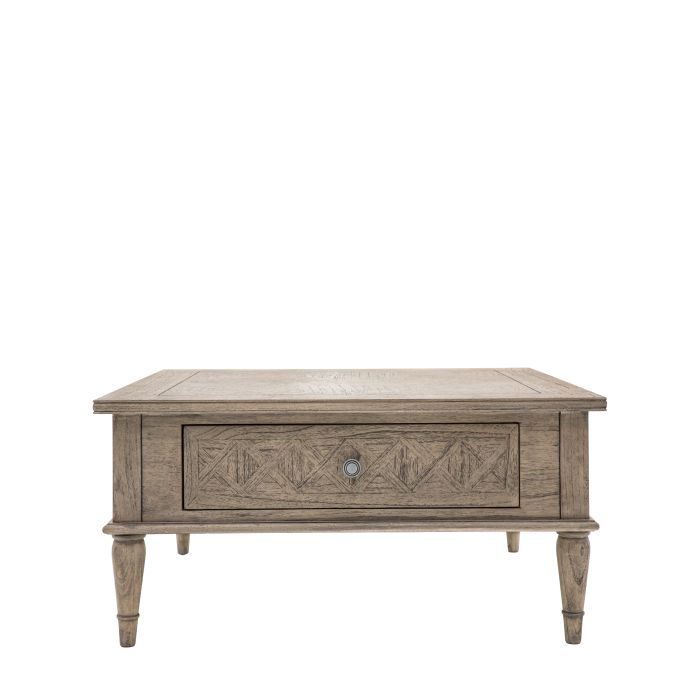 OAKLEIGH Square 2 Drawer Coffee Table - Oak