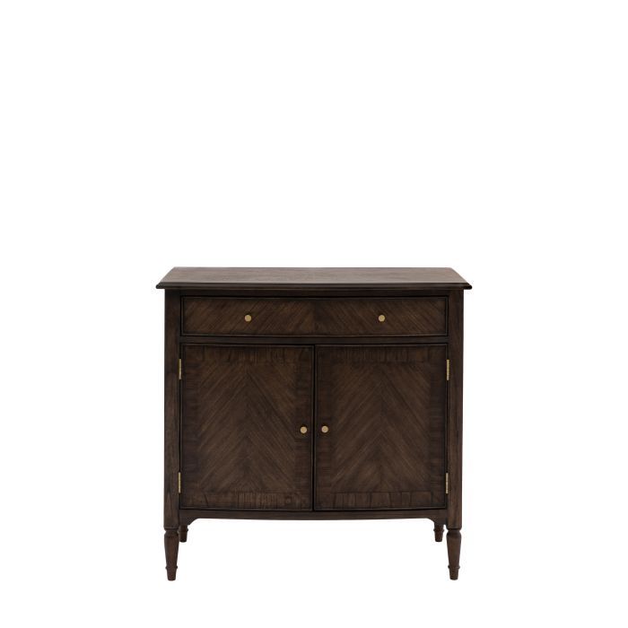 WHITCOMBE 2 Door 1 Drawer Sideboard - Dark Oak