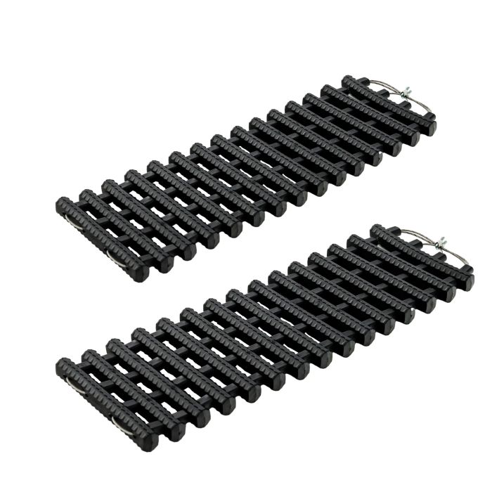 GLOWTARA Tire Traction Mats TPR Recovery Tracks with Bag-S