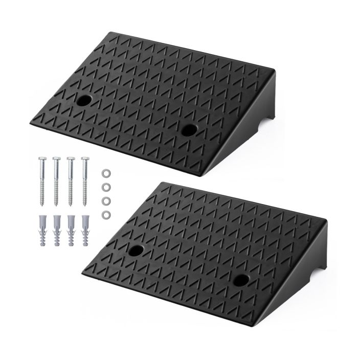 Curb Ramp 2-Pack with Predrilled Holes and Expansion Bolts