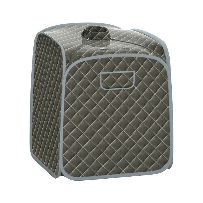 3L Folding Personal Spa Steam Pot with Chair - Grey