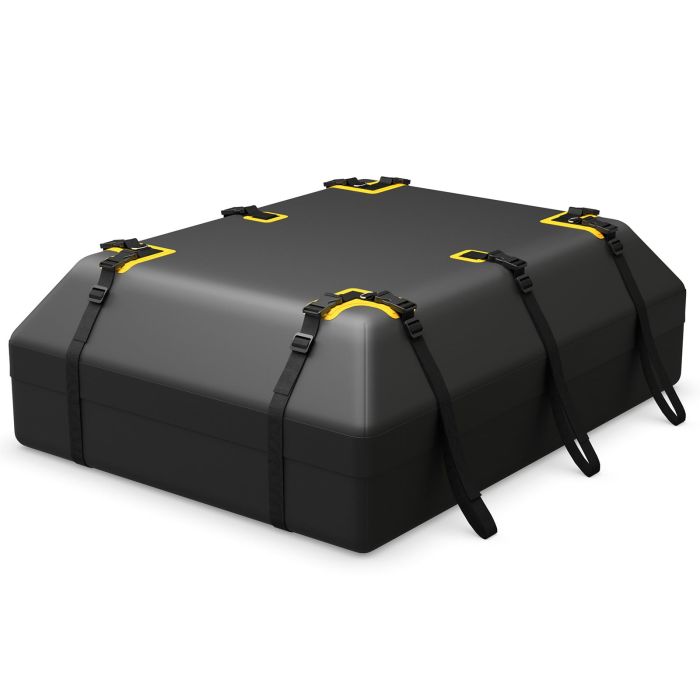 600L Car Roof Bag for Vehicles with or without Racks-Black