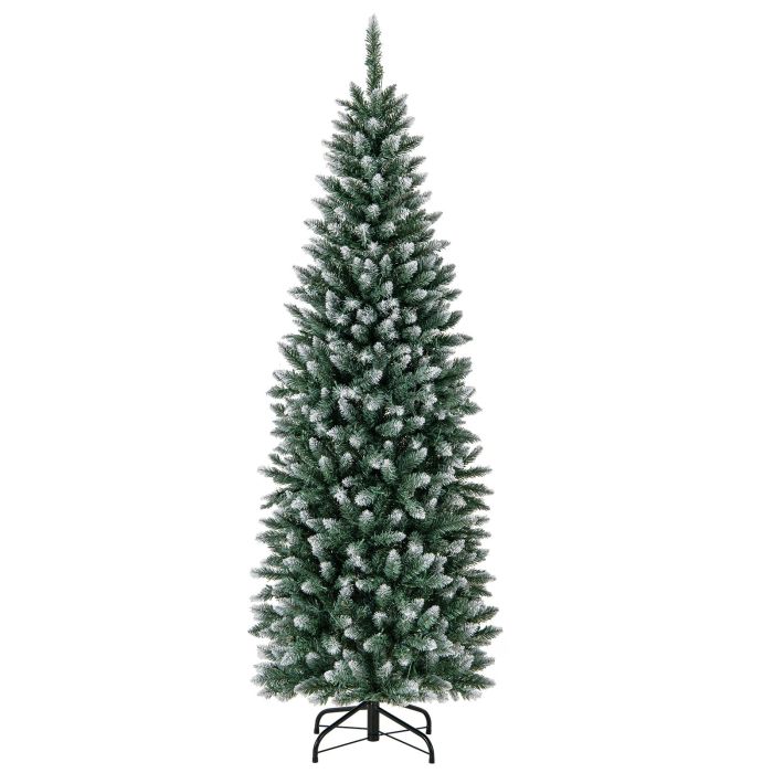 Christmas Tree - Artificial Xmas Tree with 618 Branch Tips and 250 Warm White LED Lights -S