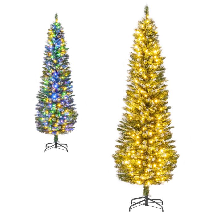 Pre-lit Artificial Christmas Tree with Switchable LEDs - 6 ft