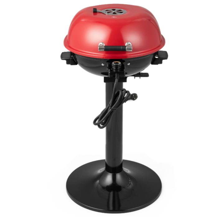 ALDVORN Electric BBQ Grill with Removable Non-Stick Rack-Red