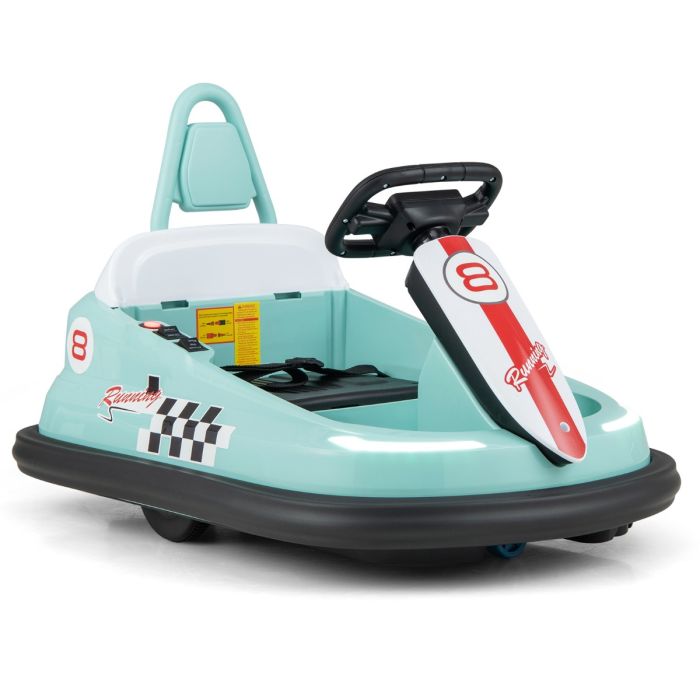 Electric kids Ride-on Bumper Car with Full Turn Spinning and Dual Motors - Navy